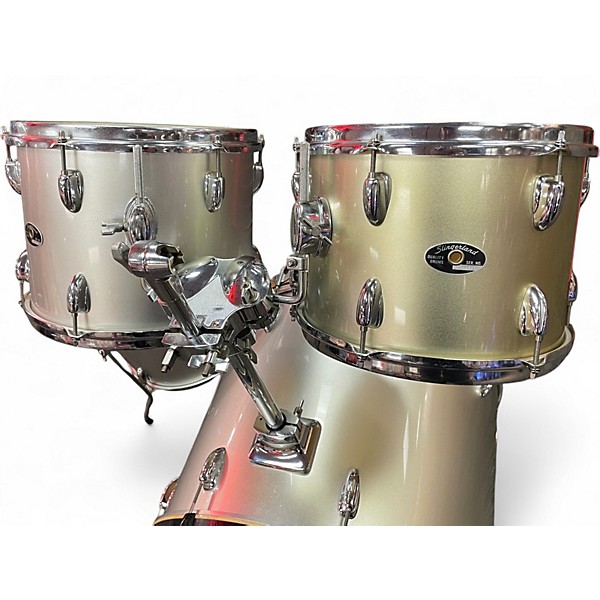 Used Slingerland 4 Piece Drum Kit Antique White Drum Kit
