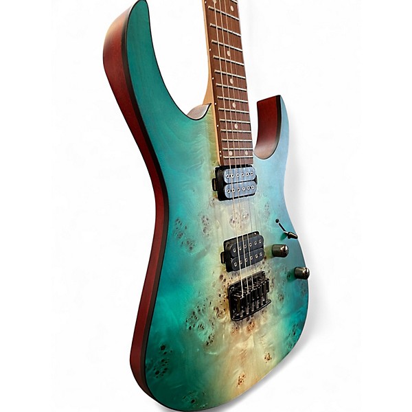 Used Ibanez RG421PB Caribbean Shoreline Flat Solid Body Electric Guitar