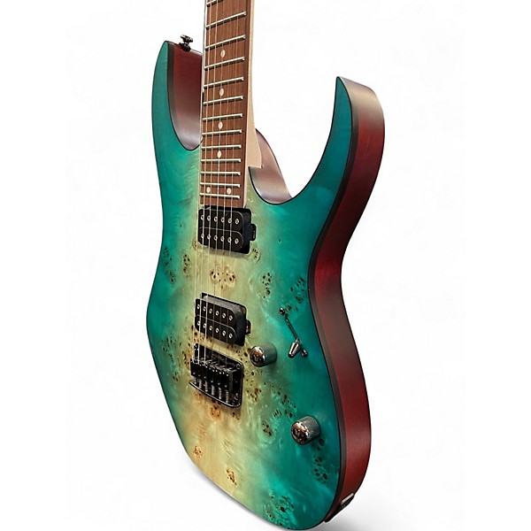 Used Ibanez RG421PB Caribbean Shoreline Flat Solid Body Electric Guitar