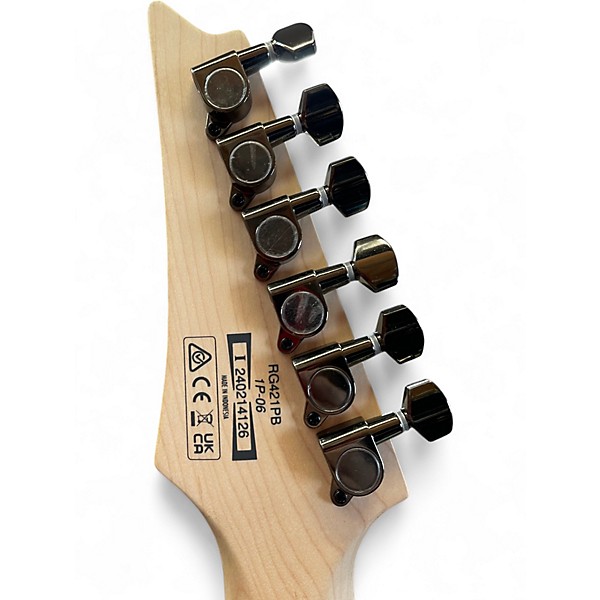 Used Ibanez RG421PB Caribbean Shoreline Flat Solid Body Electric Guitar