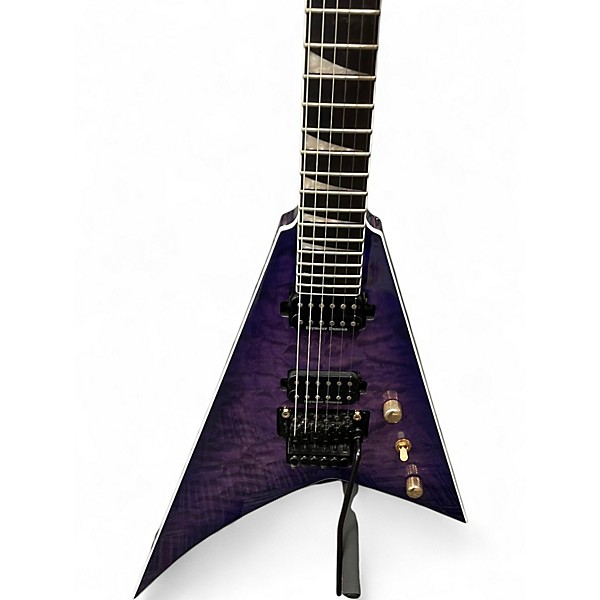 Used Jackson RR24Q Purple Solid Body Electric Guitar