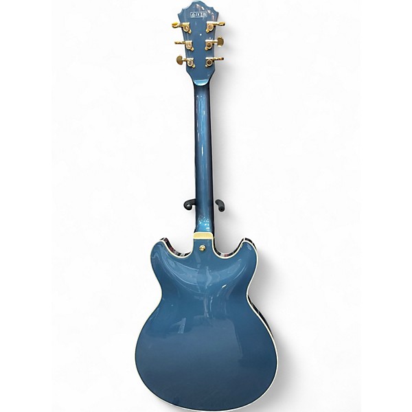 Used Ibanez AS73G Ice Blue Metallic Hollow Body Electric Guitar