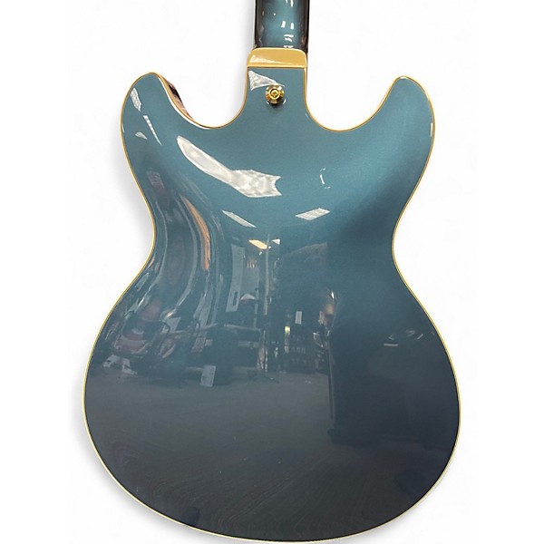 Used Ibanez AS73G Ice Blue Metallic Hollow Body Electric Guitar