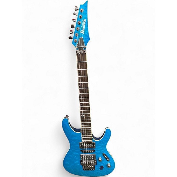 Used Ibanez S6570Q natural blue Solid Body Electric Guitar