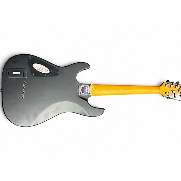 Used Schecter Guitar Research Demon 7 String Black Solid Body Electric Guitar