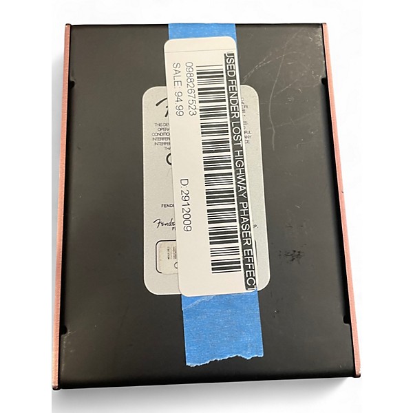 Used Fender LOST HIGHWAY PHASER Effect Pedal