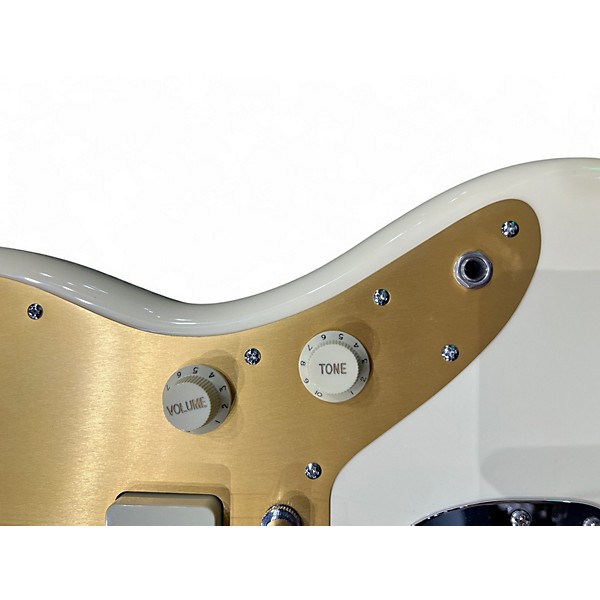 Used Squier Classic Vibe 60s Jazzmaster white and gold Solid Body Electric Guitar