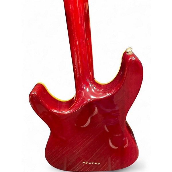 Used Schecter Guitar Research CSH-1 Crimson Red Trans Hollow Body Electric Guitar