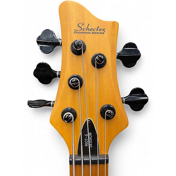 Used Schecter Guitar Research Riot 5 Natural Solid Body Electric Guitar