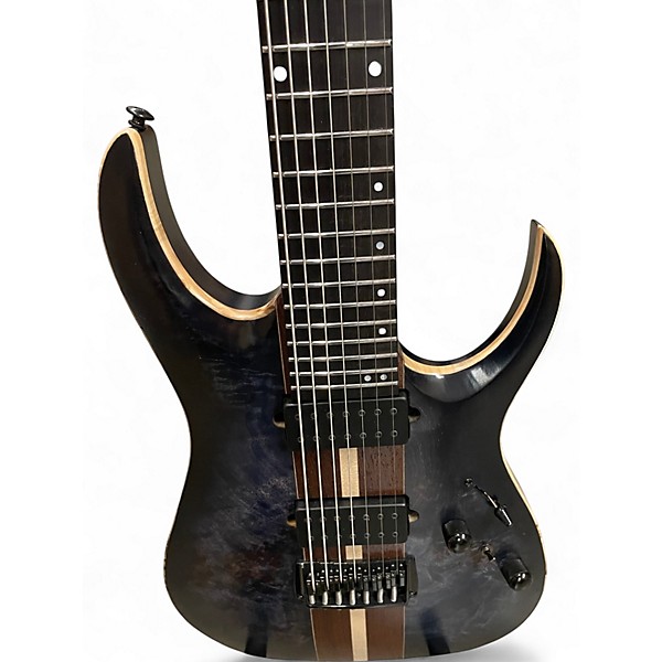 Used Ibanez RGA217P1PB Trans Gray Solid Body Electric Guitar