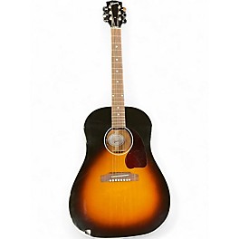 Used Gibson J45 Standard 2 Tone Sunburst Acoustic Electric Guitar