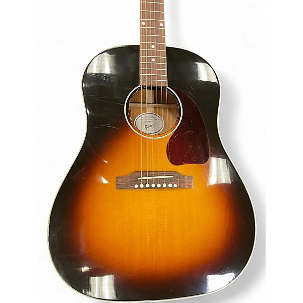 Used Gibson J45 Standard 2 Tone Sunburst Acoustic Electric Guitar