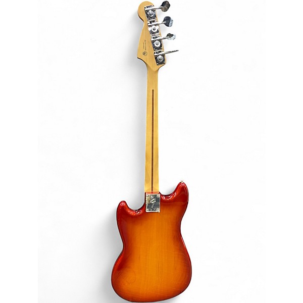 Used Fender Player Mustang Bass PJ Sienna Burst Electric Bass Guitar