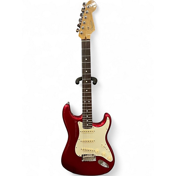 Used Fender American Professional Stratocaster with Rosewood Neck Candy Apple Red Solid Body Electric Guitar