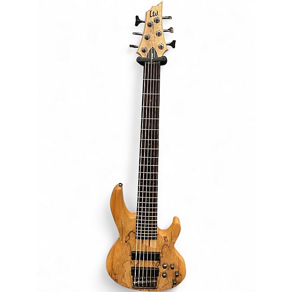 Used ESP LTD B206SM 6 String Spalted Maple Electric Bass Guitar