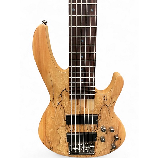 Used ESP LTD B206SM 6 String Spalted Maple Electric Bass Guitar