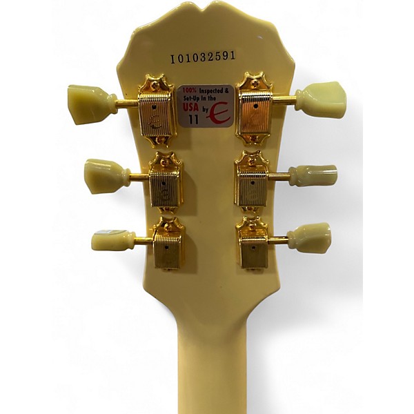 Used Epiphone Les Paul Custom SG Cream Solid Body Electric Guitar