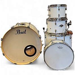 Used Pearl 5 Piece Export Pure White Drum Kit