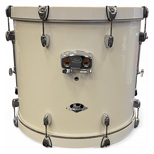 Used Pearl 5 Piece Export Pure White Drum Kit