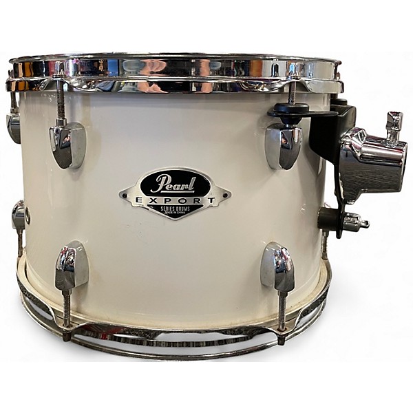 Used Pearl 5 Piece Export Pure White Drum Kit