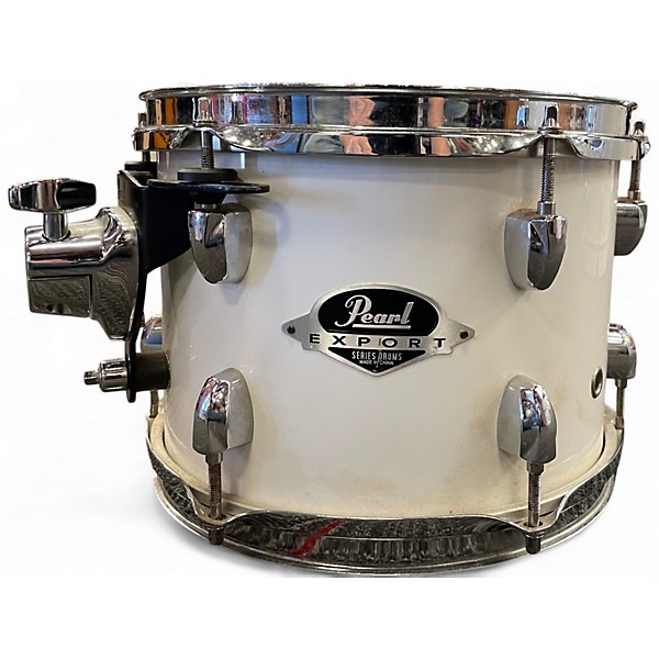 Used Pearl 5 Piece Export Pure White Drum Kit