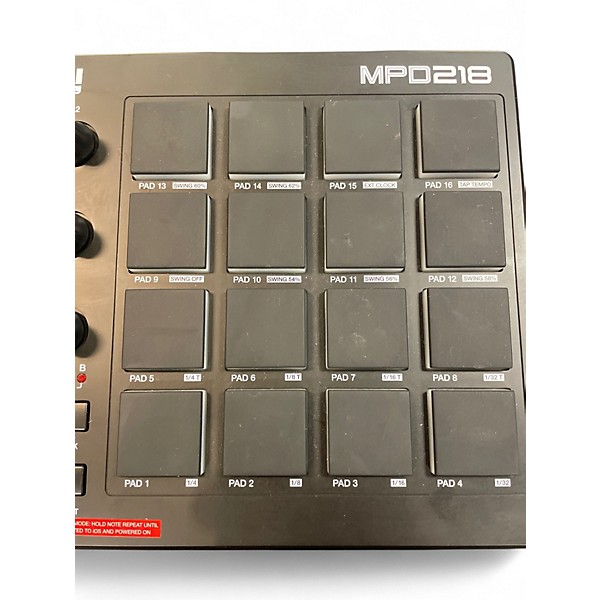 Used Akai Professional MPD218 MIDI Controller