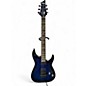 Used Schecter Guitar Research Omen elite 6 Floyd Rose Blue Burst Solid Body Electric Guitar thumbnail