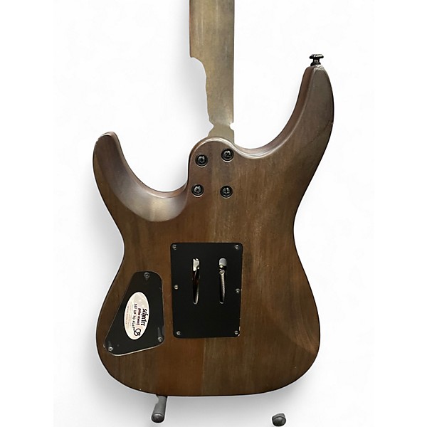 Used Schecter Guitar Research Omen elite 6 Floyd Rose Blue Burst Solid Body Electric Guitar