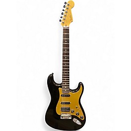 Used Fender American Deluxe Stratocaster HSS Montego Black Solid Body Electric Guitar