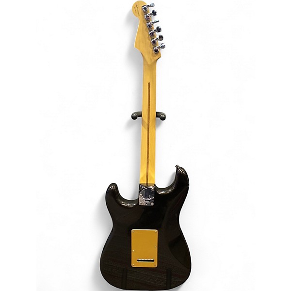 Used Fender American Deluxe Stratocaster HSS Montego Black Solid Body Electric Guitar