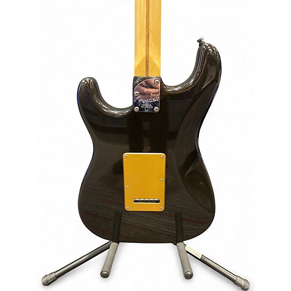 Used Fender American Deluxe Stratocaster HSS Montego Black Solid Body Electric Guitar