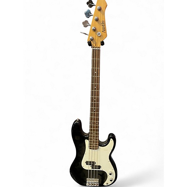 Used Austin AUPP2 BASS Black Electric Bass Guitar