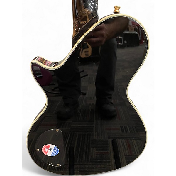 Used ESP LTD Xtone PC1V Black and Gold Hollow Body Electric Guitar