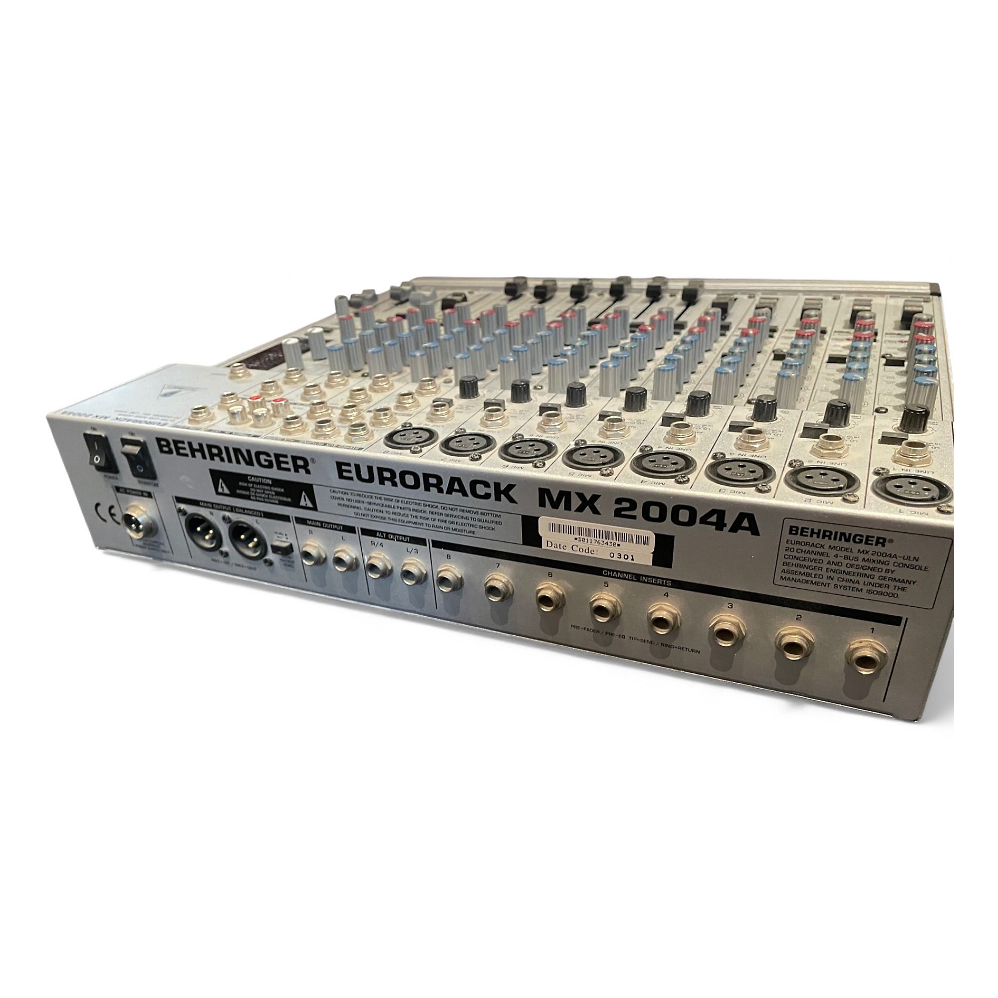 Used Behringer Eurorack MX2004A 20-Channel Mic Unpowered Mixer