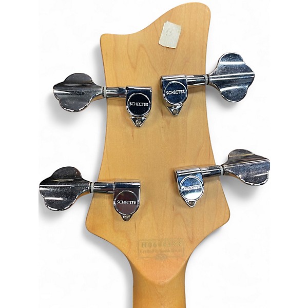 Used Schecter Guitar Research 004 GLOSS BLACK Electric Bass Guitar