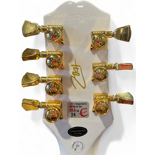 Used Epiphone LH MKH ORIGINS CUSTOM Olympic White Electric Guitar