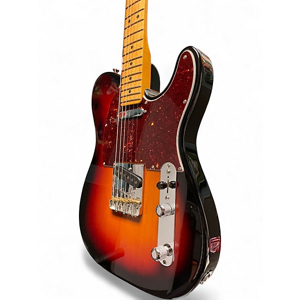 Used Fender American Professional II Telecaster 3 Tone Sunburst Solid Body Electric Guitar