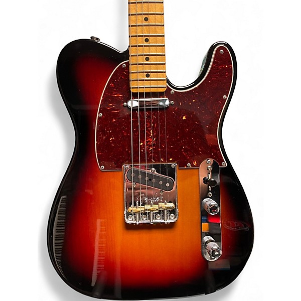 Used Fender American Professional II Telecaster 3 Tone Sunburst Solid Body Electric Guitar