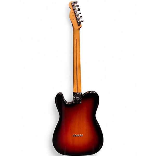 Used Fender American Professional II Telecaster 3 Tone Sunburst Solid Body Electric Guitar