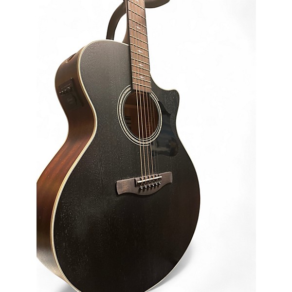 Used Ibanez AE140-WKH Weathered Black Acoustic Electric Guitar