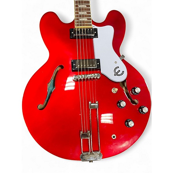 Used Epiphone Rivera E360TD Red Hollow Body Electric Guitar