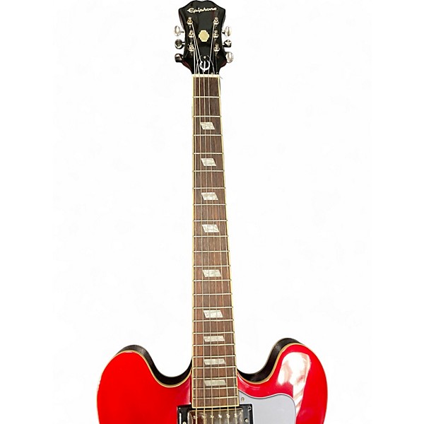 Used Epiphone Rivera E360TD Red Hollow Body Electric Guitar