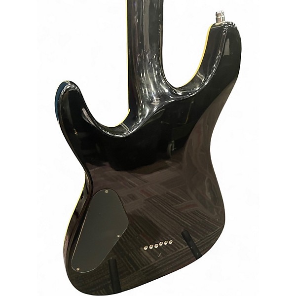 Used Schecter Guitar Research C1 Plus Crimson Red Burst Solid Body Electric Guitar