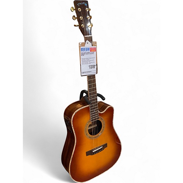 Used Zager ZAD900CE 2 Color Sunburst Acoustic Electric Guitar