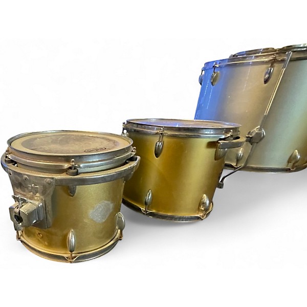 Used Miscellaneous 6 Piece DRUMSET BRONZE & SILVER Drum Kit