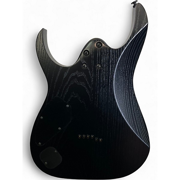 Used Ibanez prestige rgr652ahbf Black Solid Body Electric Guitar