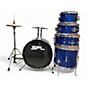 Used SPL 5 Piece JUNIOR KICKER Blue Drum Kit thumbnail