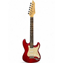 Used Ventura Stratocaster Candy Apple Red Solid Body Electric Guitar