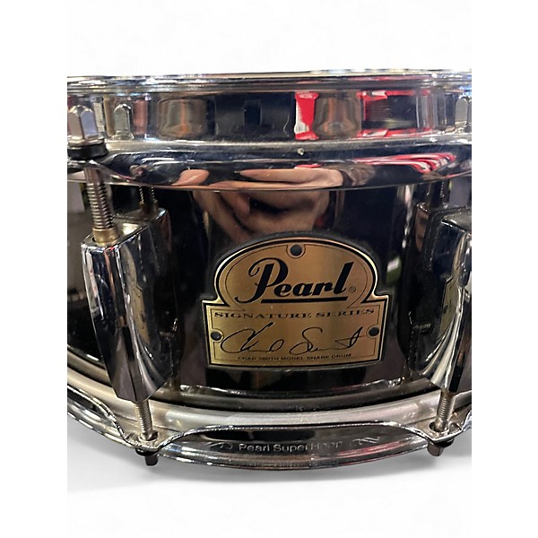 Used Pearl 14X5 Chad Smith Snare metal Drum