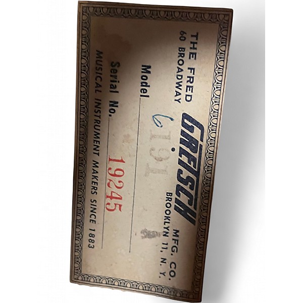 Vintage 1956 Gretsch Guitars 6191 Natural Hollow Body Electric Guitar